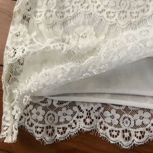 Banana Republic Off-white Lace Tank
